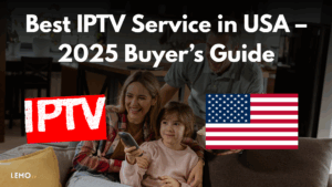 FAMILY WATCHING TV WITH USA FLAG IN THE ROOM